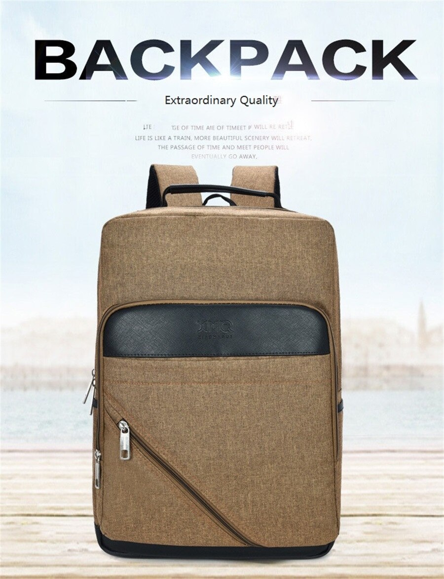 Japan And South Korea Leisure Waterproof Multi-Function Computer Double Backpack Men And Women Portable Ultra-Light Computer Bag