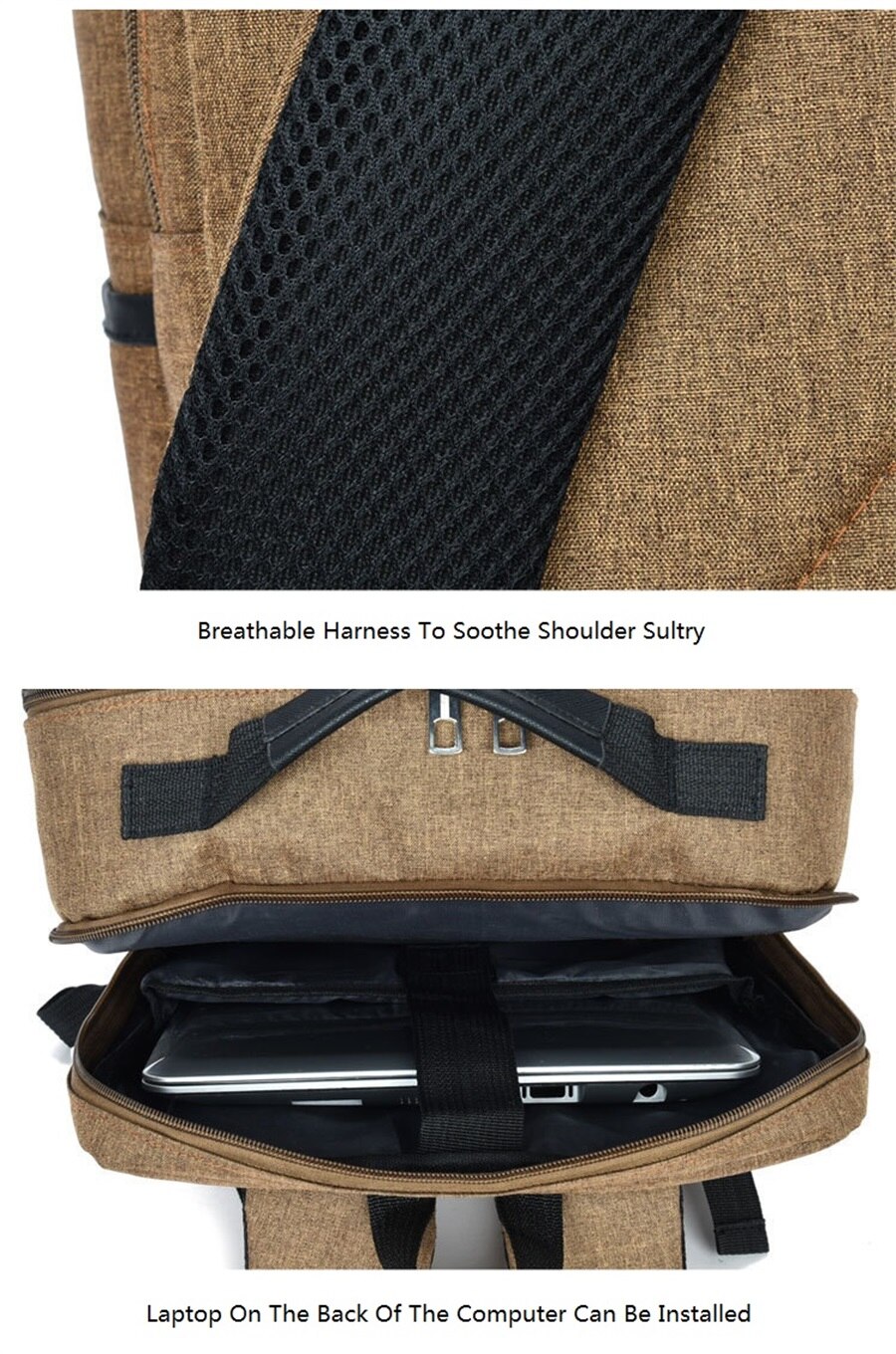 Japan And South Korea Leisure Waterproof Multi-Function Computer Double Backpack Men And Women Portable Ultra-Light Computer Bag