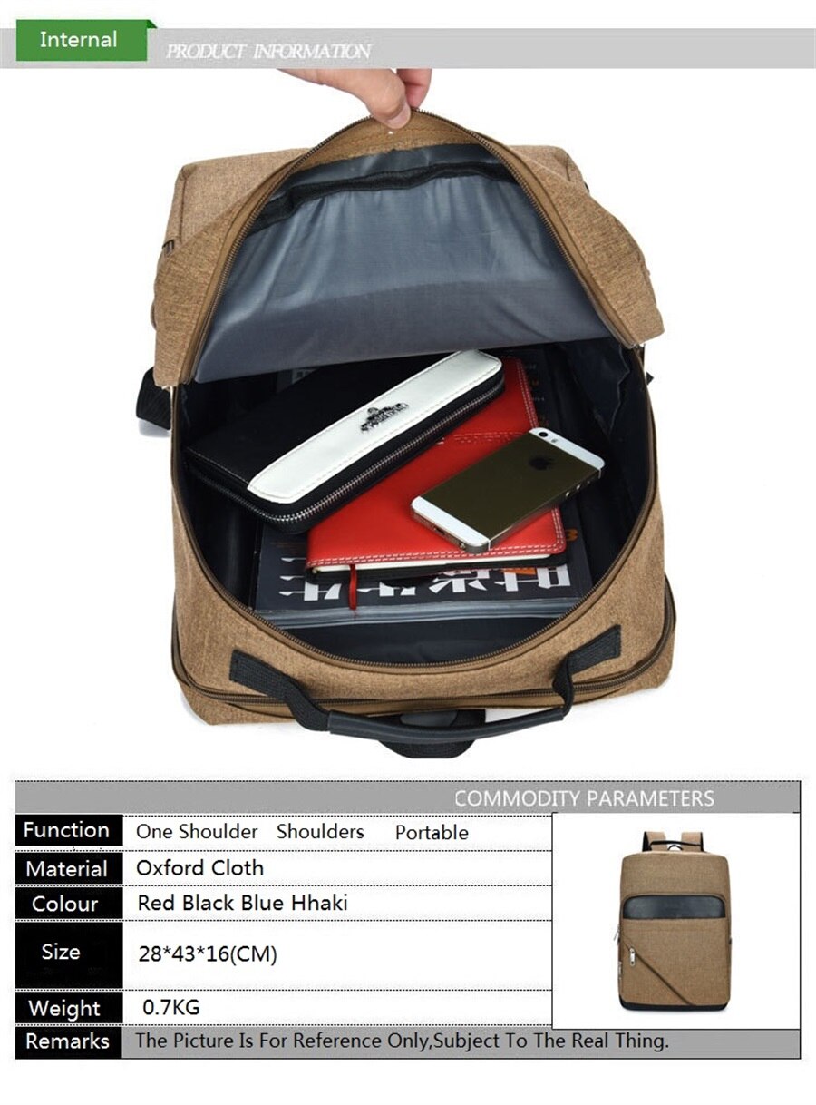 Japan And South Korea Leisure Waterproof Multi-Function Computer Double Backpack Men And Women Portable Ultra-Light Computer Bag