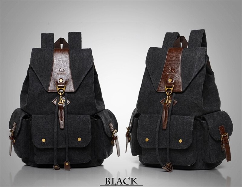 New Casual Men Backpack England Style Vintage Men's School Bags Travel Sport Camping Hiking Quality Washed Canvas Backpack Women