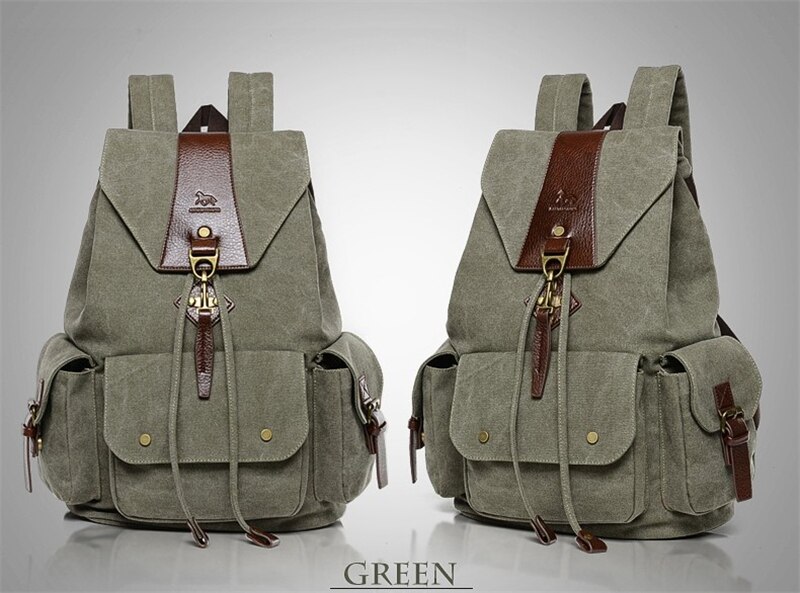 New Casual Men Backpack England Style Vintage Men's School Bags Travel Sport Camping Hiking Quality Washed Canvas Backpack Women