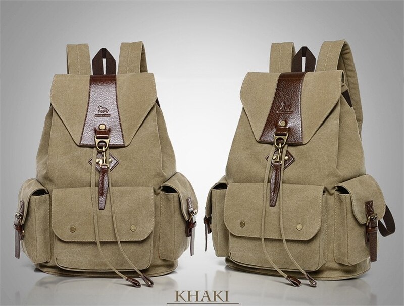 New Casual Men Backpack England Style Vintage Men's School Bags Travel Sport Camping Hiking Quality Washed Canvas Backpack Women