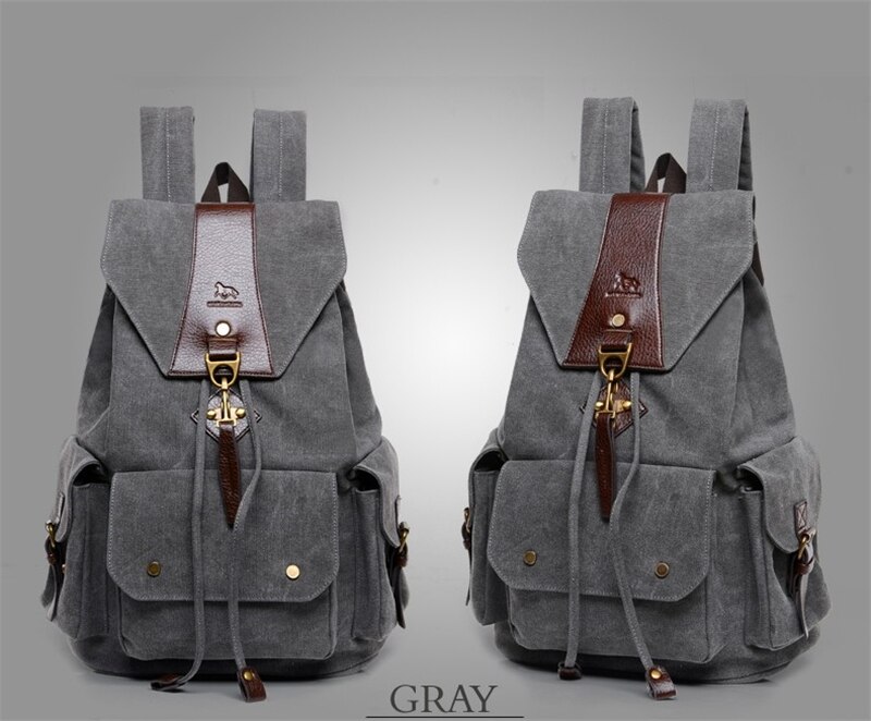 New Casual Men Backpack England Style Vintage Men's School Bags Travel Sport Camping Hiking Quality Washed Canvas Backpack Women