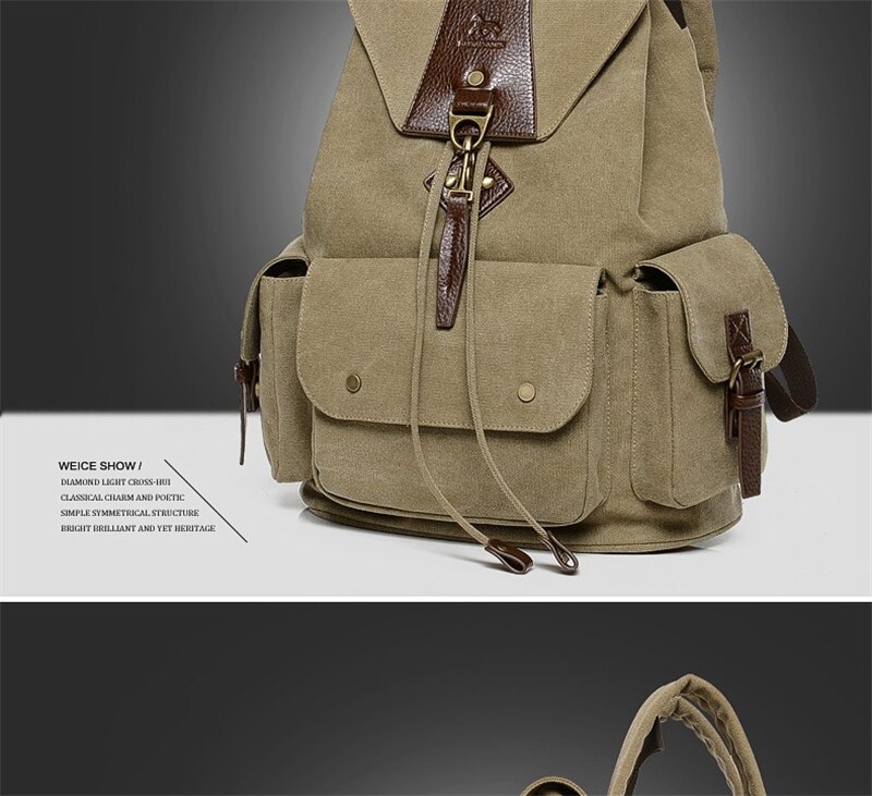 New Casual Men Backpack England Style Vintage Men's School Bags Travel Sport Camping Hiking Quality Washed Canvas Backpack Women