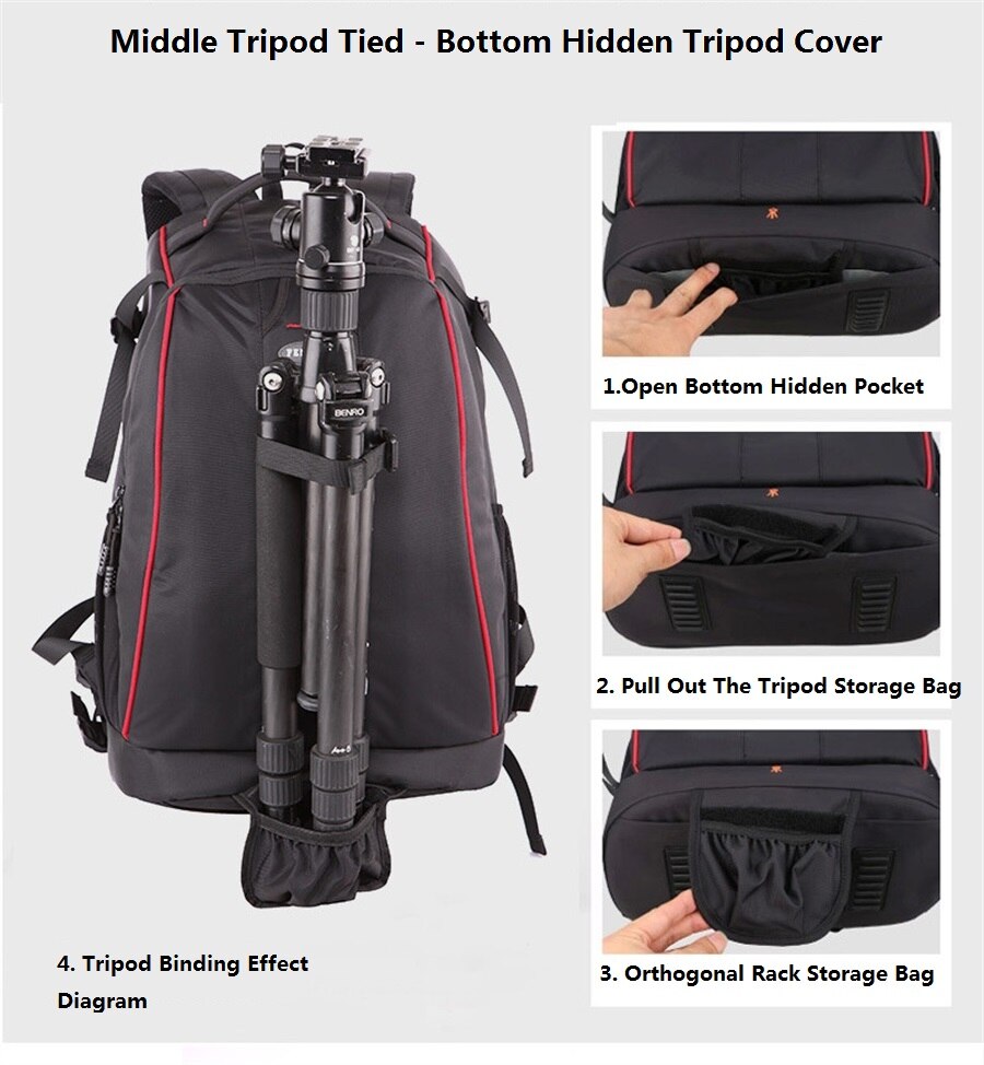 SLR Photography Travel Bag Male And Female Outdoor Waterproof Anti-Drop Professional Camera Digital Accessories Storage Backpack