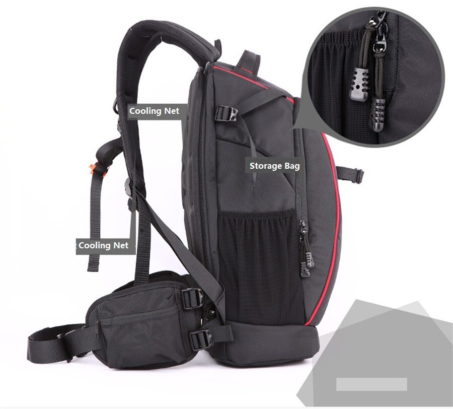 SLR Photography Travel Bag Male And Female Outdoor Waterproof Anti-Drop Professional Camera Digital Accessories Storage Backpack