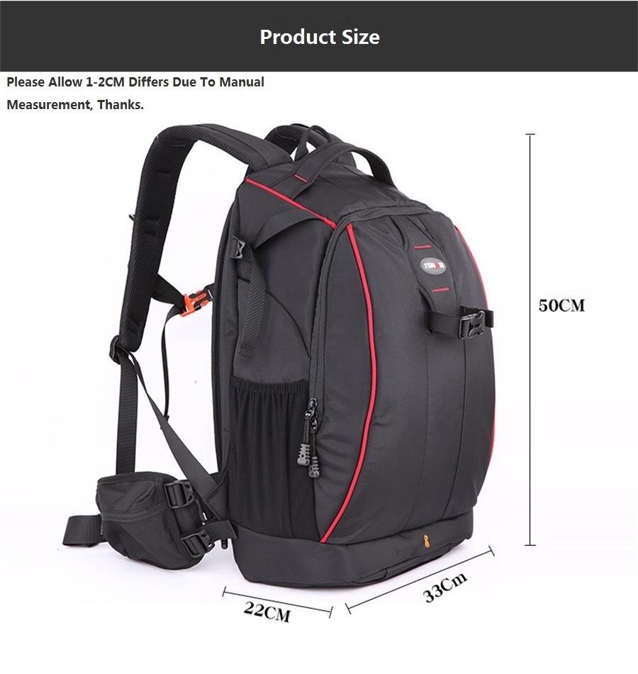 SLR Photography Travel Bag Male And Female Outdoor Waterproof Anti-Drop Professional Camera Digital Accessories Storage Backpack