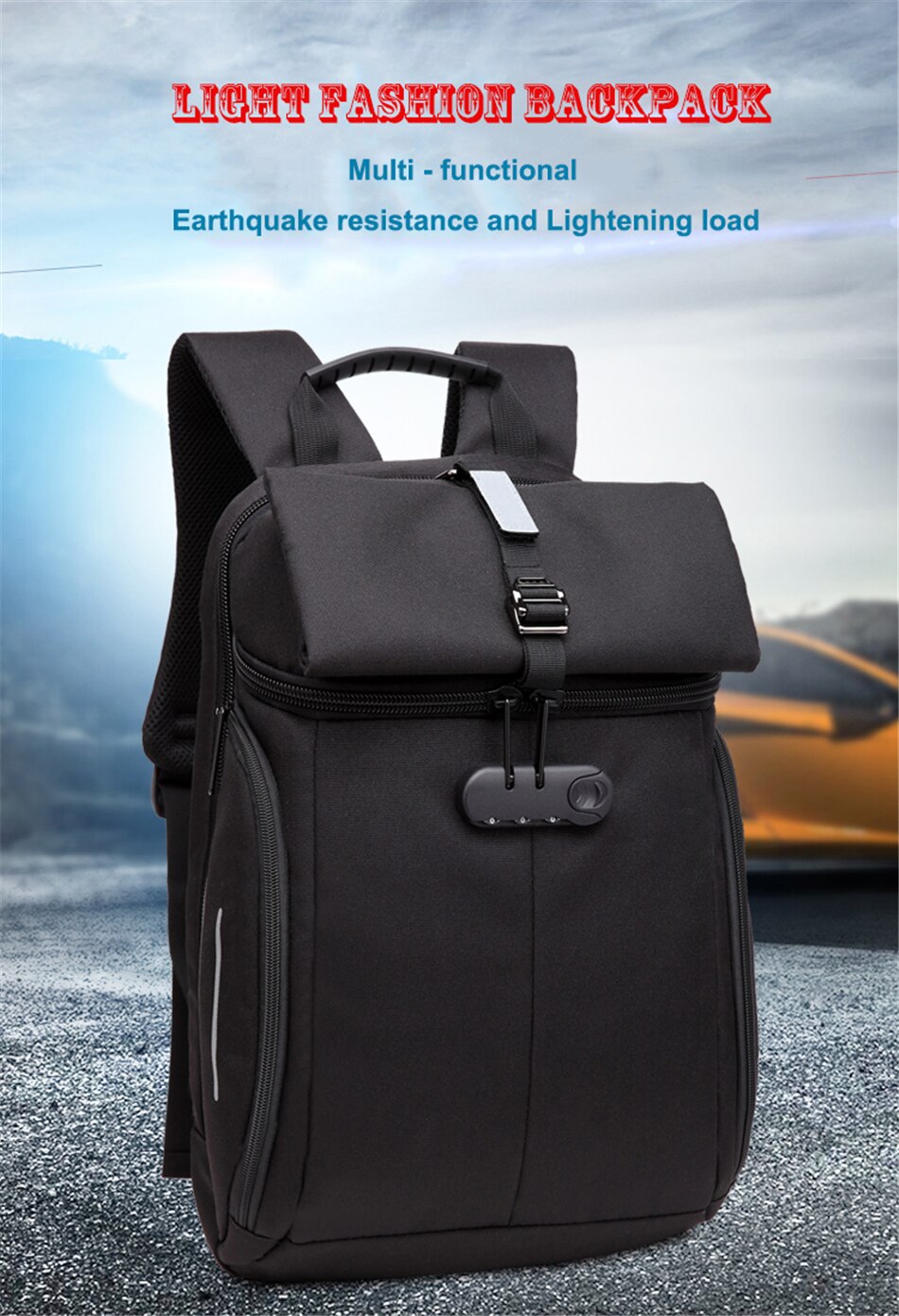 Business Anti-theft Backpack Men Women Laptop Notebook Waterproof Backpacks Large Capacity School Travel Casual USB Charging Bag