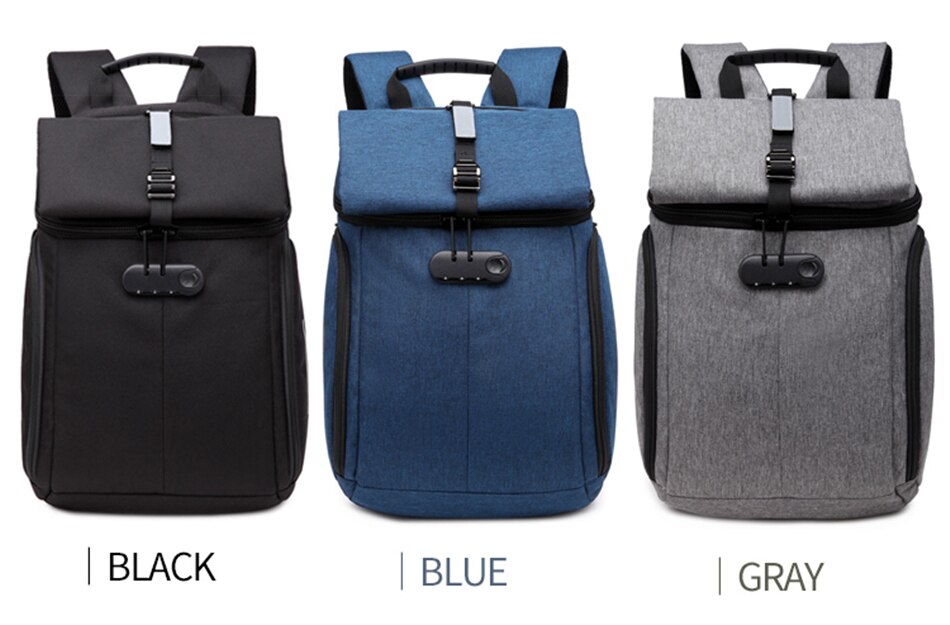 Business Anti-theft Backpack Men Women Laptop Notebook Waterproof Backpacks Large Capacity School Travel Casual USB Charging Bag