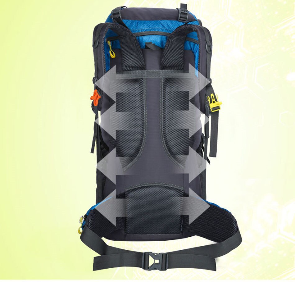 Hot 60L Outdoor Backpack Men Women Camping Hiking Sport Bag Waterproof Mountaining Trekking Climbing Cycling Travel Bag Rucksack