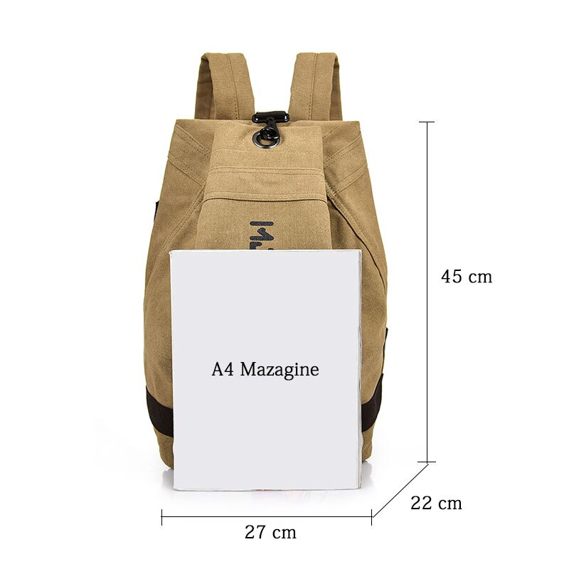 Vintage Bucket Travel Backpack Men Women Large Capacity Waterproof School Laptop Shoulder Bags Leisure Card Pocket Tote Bagpack