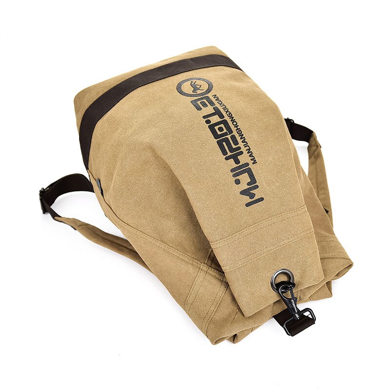 Vintage Bucket Travel Backpack Men Women Large Capacity Waterproof School Laptop Shoulder Bags Leisure Card Pocket Tote Bagpack