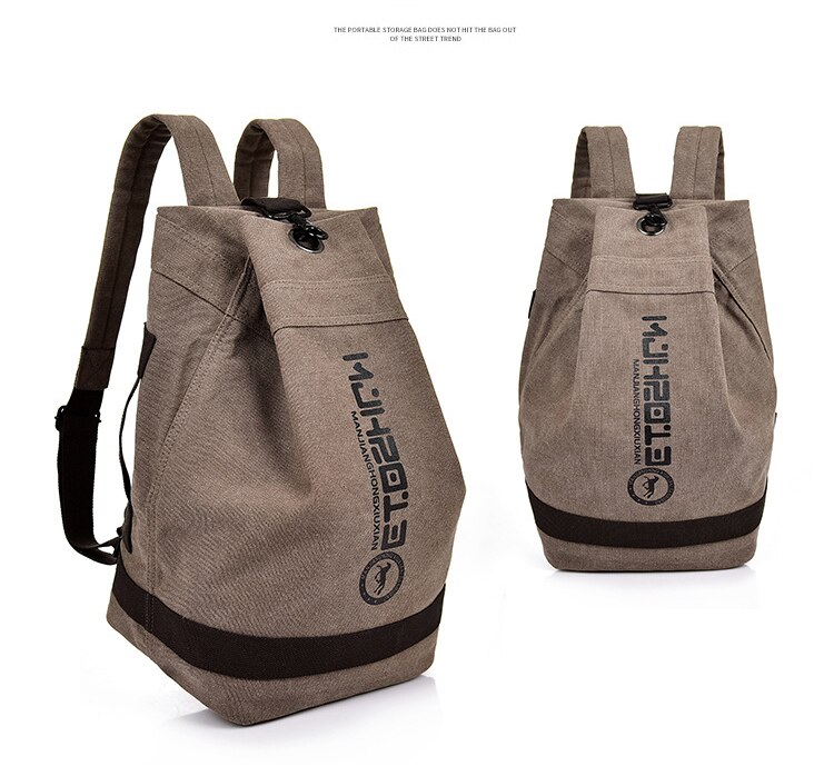 Vintage Bucket Travel Backpack Men Women Large Capacity Waterproof School Laptop Shoulder Bags Leisure Card Pocket Tote Bagpack