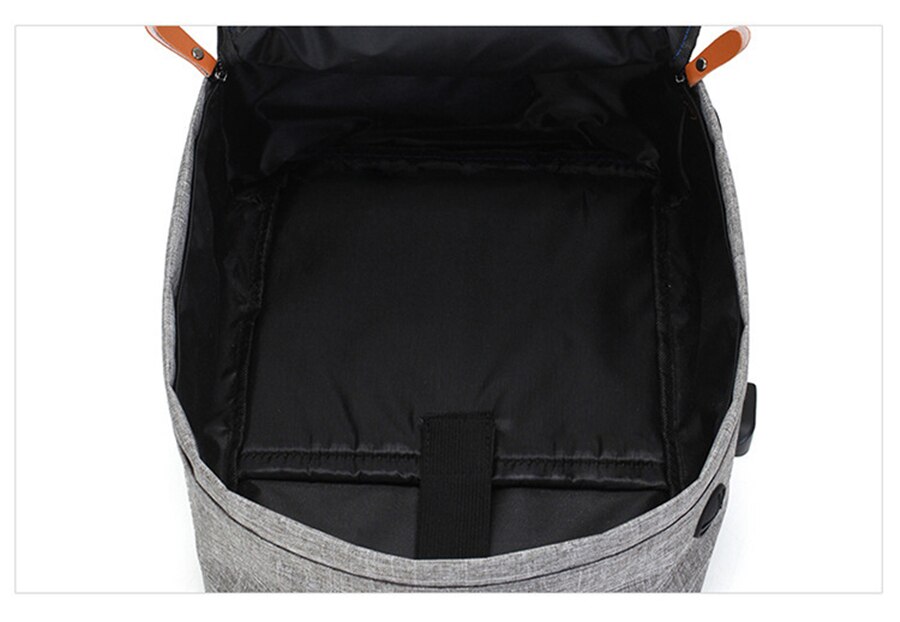 New Three-Piece USB Charging Bag Men Women 15.6 Inch Laptop Backpack Fashion School Bags Large Capacity Multifunction Travel Bag