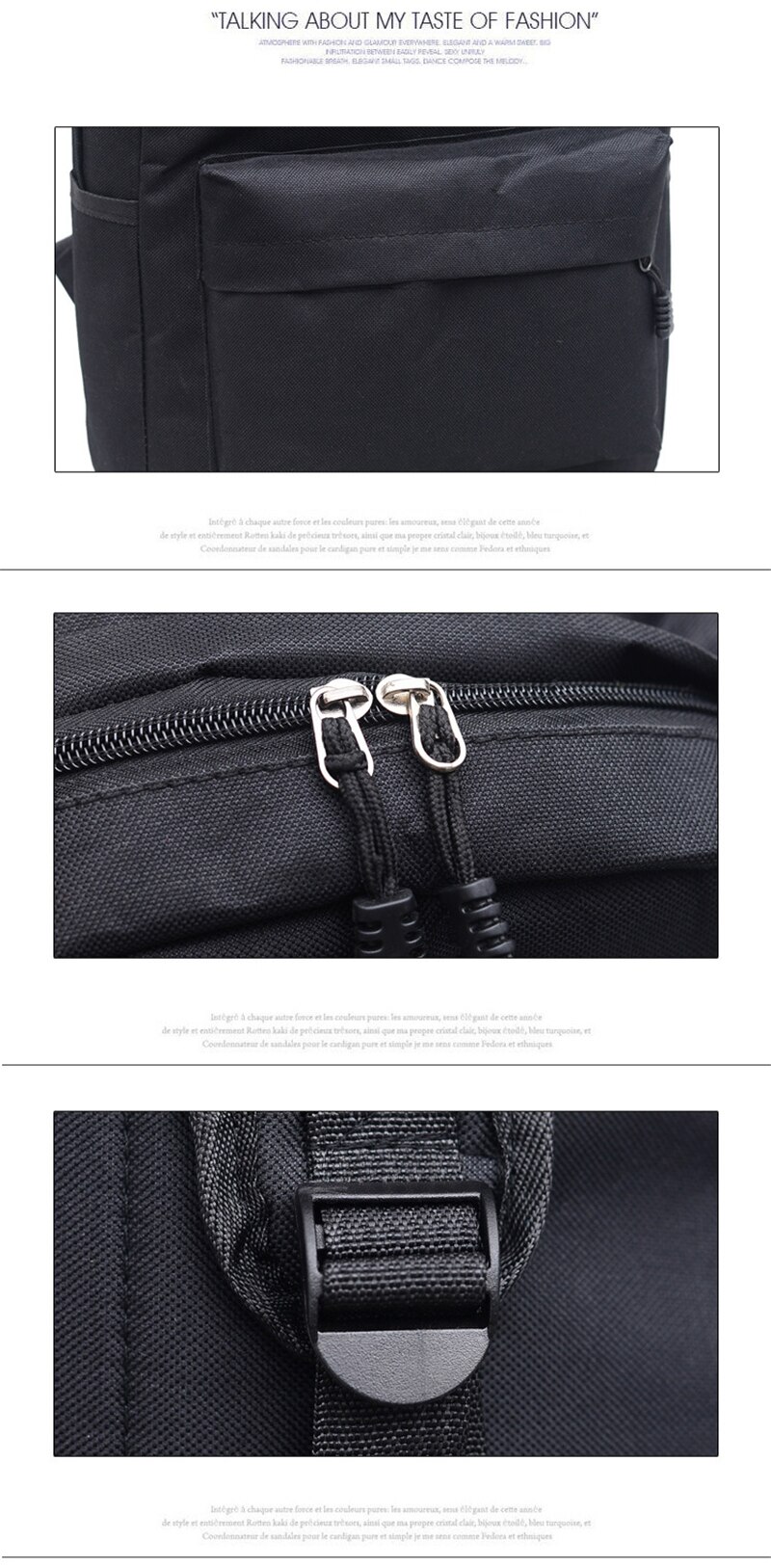 Fashion Luminous Backpack Nylon Lightweight Casual Daypack For Teenage Girls Student School Bag Travel Shopping Backpacks Female