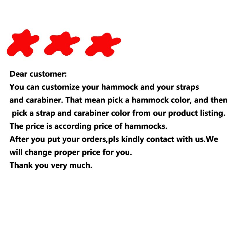 Solid Color Parachute Hammock with Hammock straps and Aluminum carabiner Camping Survival travel Double Person outdoor furniture