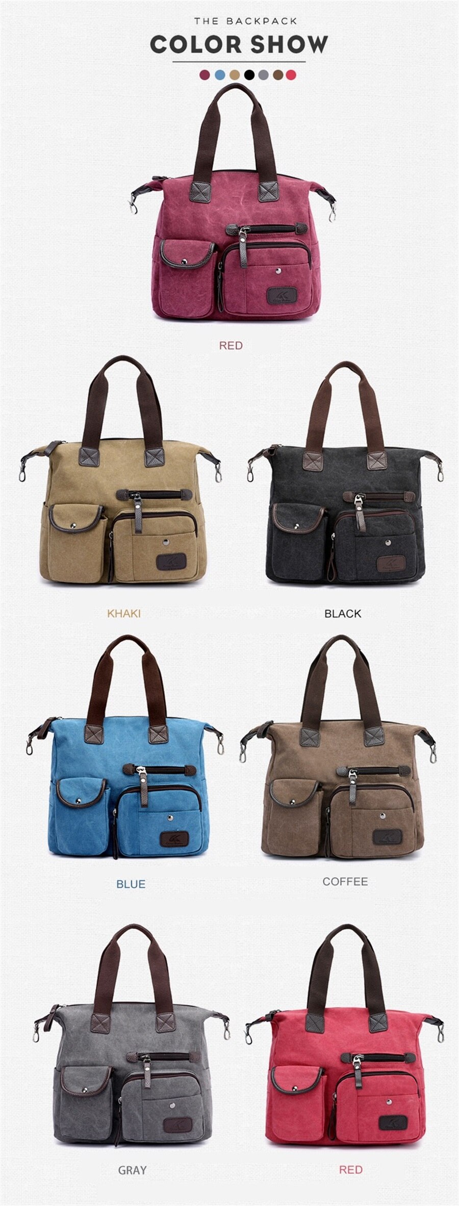 2019 High Quality Canvas Woman Bags Portable Retro Style Canvas Bag Outdoor Travel Leisure Shopping Shoulder Woman Crossbody Bag