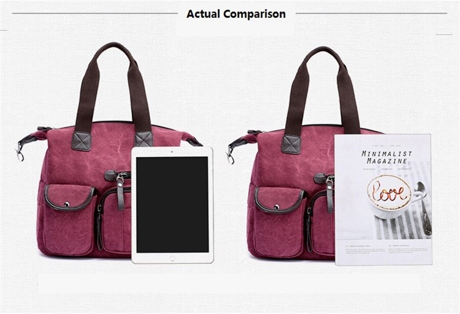 2019 High Quality Canvas Woman Bags Portable Retro Style Canvas Bag Outdoor Travel Leisure Shopping Shoulder Woman Crossbody Bag