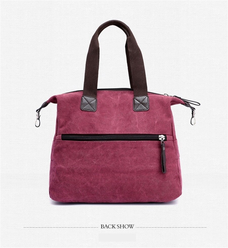 2019 High Quality Canvas Woman Bags Portable Retro Style Canvas Bag Outdoor Travel Leisure Shopping Shoulder Woman Crossbody Bag