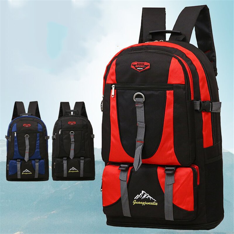 Outdoor Tourist Climbing Backpack Waterproof Nylon Large Capacity Trekking Travel Backpacks Men Women Quality Sports Hiking Bags