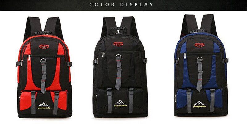 Outdoor Tourist Climbing Backpack Waterproof Nylon Large Capacity Trekking Travel Backpacks Men Women Quality Sports Hiking Bags