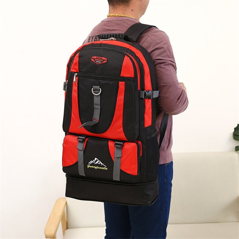 Outdoor Tourist Climbing Backpack Waterproof Nylon Large Capacity Trekking Travel Backpacks Men Women Quality Sports Hiking Bags