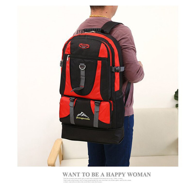 Outdoor Tourist Climbing Backpack Waterproof Nylon Large Capacity Trekking Travel Backpacks Men Women Quality Sports Hiking Bags