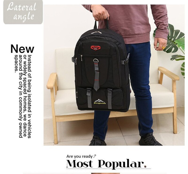 Outdoor Tourist Climbing Backpack Waterproof Nylon Large Capacity Trekking Travel Backpacks Men Women Quality Sports Hiking Bags
