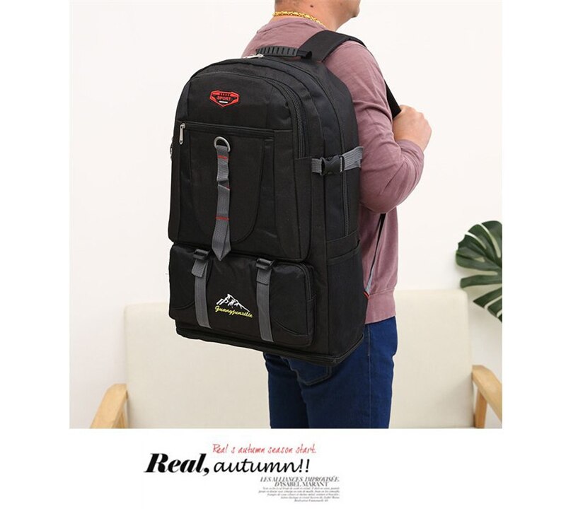 Outdoor Tourist Climbing Backpack Waterproof Nylon Large Capacity Trekking Travel Backpacks Men Women Quality Sports Hiking Bags