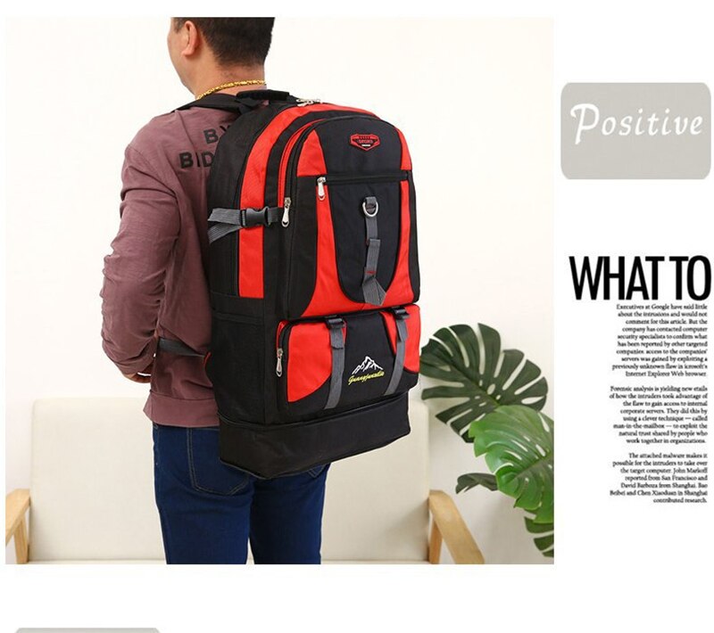 Outdoor Tourist Climbing Backpack Waterproof Nylon Large Capacity Trekking Travel Backpacks Men Women Quality Sports Hiking Bags