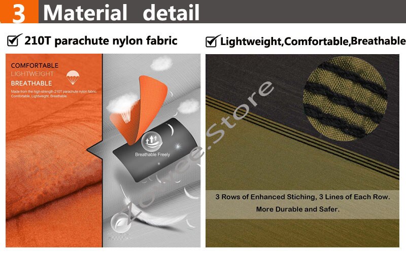 Camping Parachute Hammock Survival Garden Outdoor Furniture Leisure Sleeping Hamaca Travel Double Hammock 300*200cm