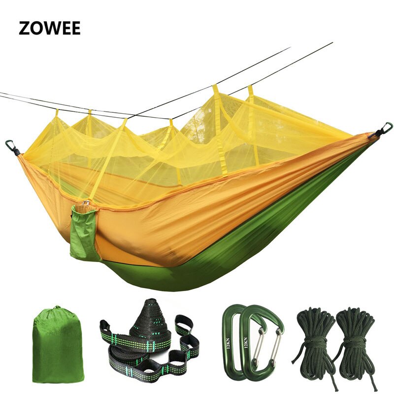Portable Mosquito net Hammock Double-person Folded Into The Pouch Mosquito Net Hammock Hanging Bed For Travel Kits Camping