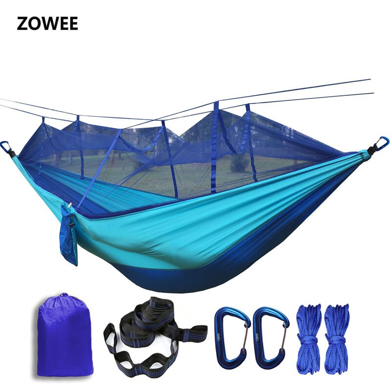 Portable Mosquito net Hammock Double-person Folded Into The Pouch Mosquito Net Hammock Hanging Bed For Travel Kits Camping