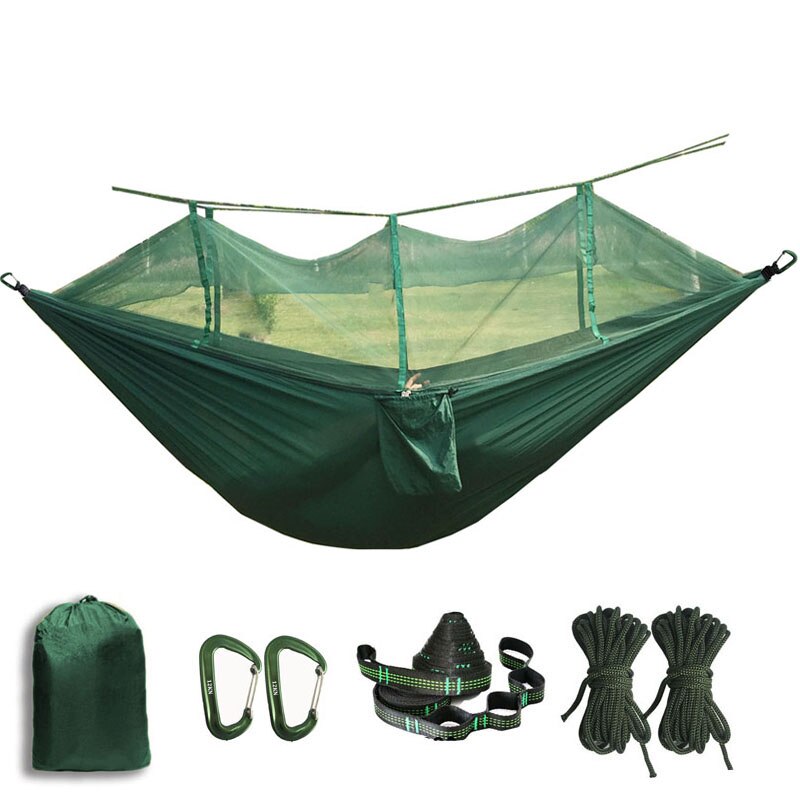 Portable Mosquito net Hammock Double-person Folded Into The Pouch Mosquito Net Hammock Hanging Bed For Travel Kits Camping