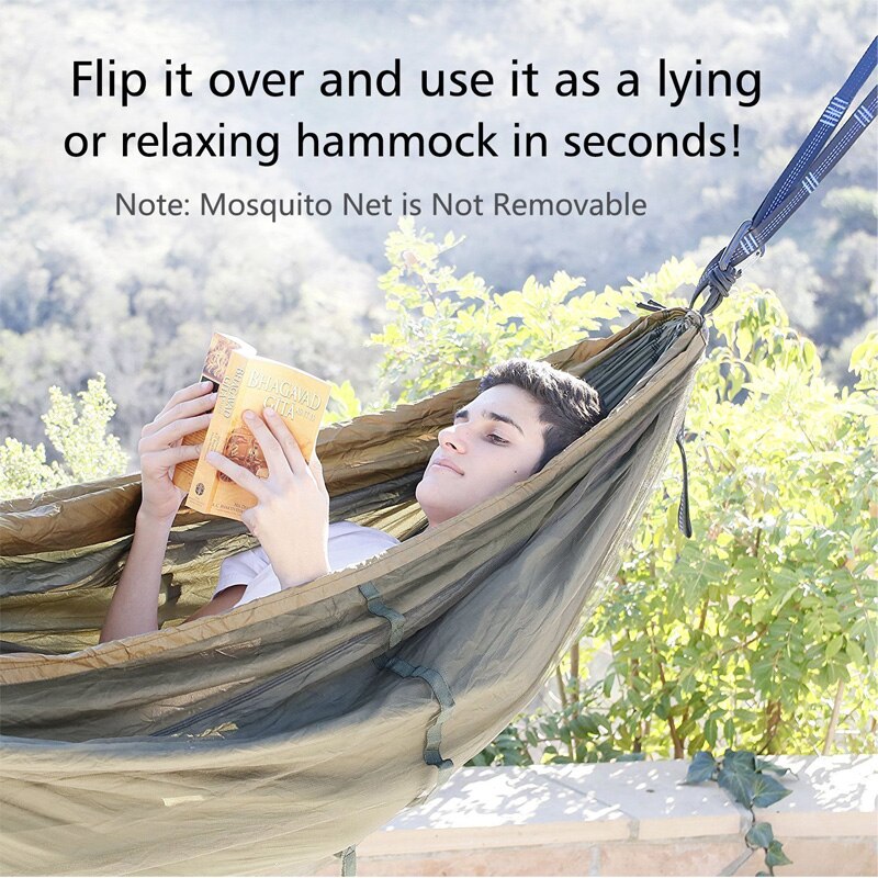 Portable Mosquito net Hammock Double-person Folded Into The Pouch Mosquito Net Hammock Hanging Bed For Travel Kits Camping