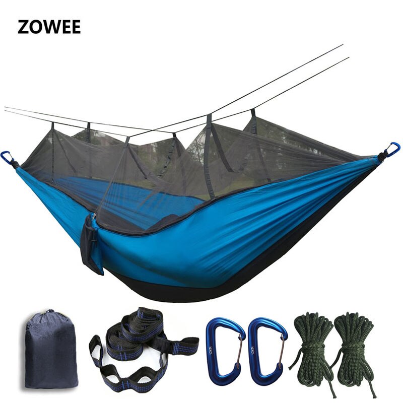 Portable Mosquito net Hammock Double-person Folded Into The Pouch Mosquito Net Hammock Hanging Bed For Travel Kits Camping