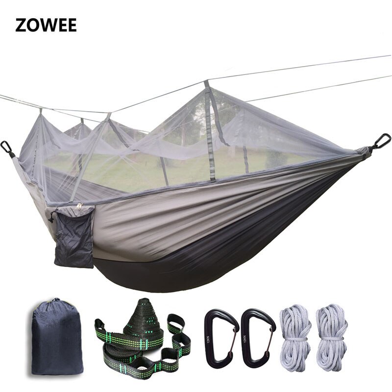 Portable Mosquito net Hammock Double-person Folded Into The Pouch Mosquito Net Hammock Hanging Bed For Travel Kits Camping
