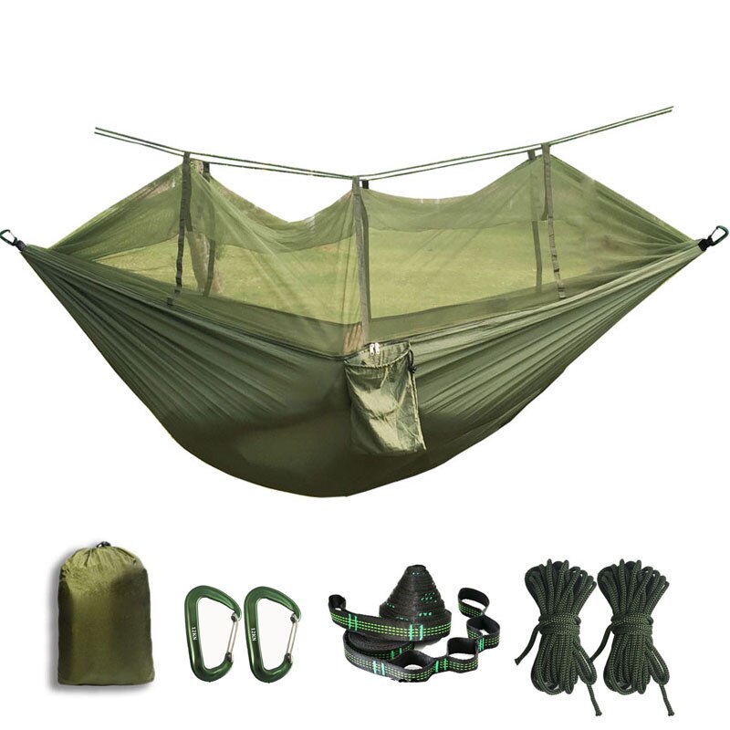 Portable Mosquito net Hammock Double-person Folded Into The Pouch Mosquito Net Hammock Hanging Bed For Travel Kits Camping