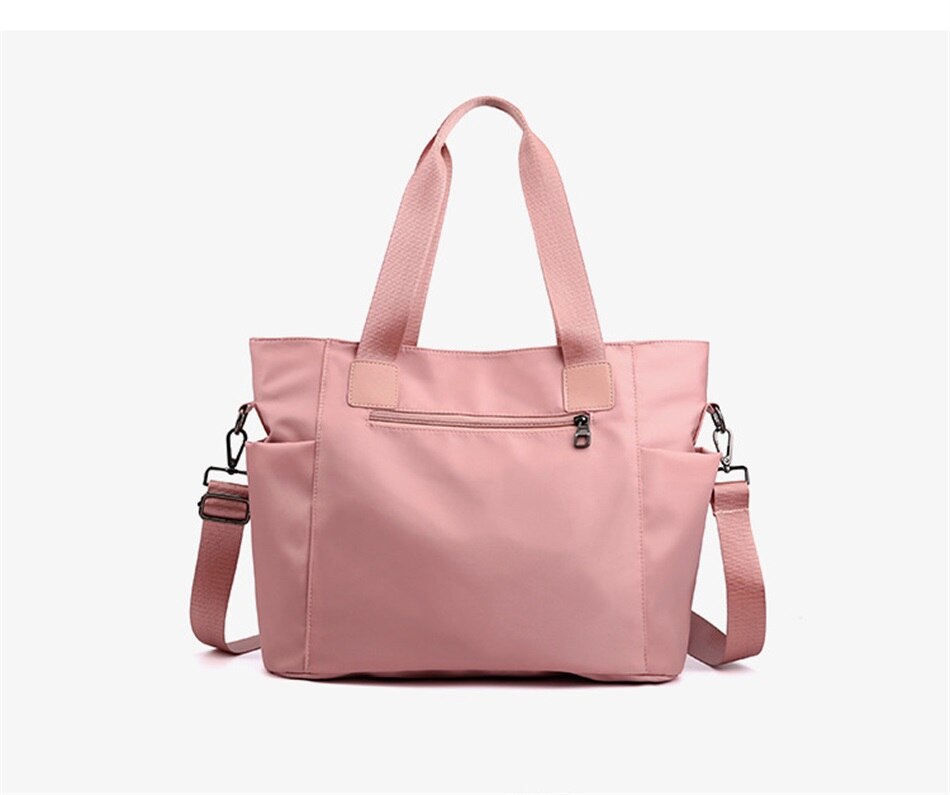 New Female Shoulder Bag High Quality Portable Crossbody Bags Large Capacity Solid Color Waterproof Nylon Fitness Travel Handbags