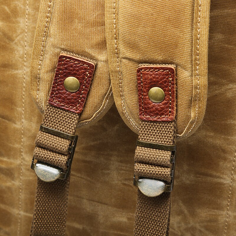 New 2020 Men Canvas Backpack Waterproof Tourist Retro College Large Capacity Bags Quality Casual Vintage Laptop Travel Rucksacks