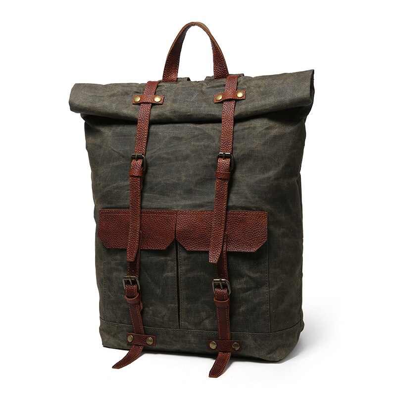 New 2020 Men Canvas Backpack Waterproof Tourist Retro College Large Capacity Bags Quality Casual Vintage Laptop Travel Rucksacks