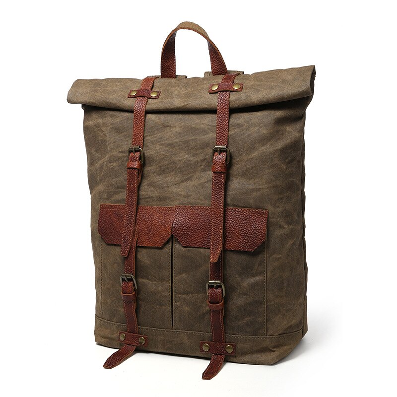 New 2020 Men Canvas Backpack Waterproof Tourist Retro College Large Capacity Bags Quality Casual Vintage Laptop Travel Rucksacks