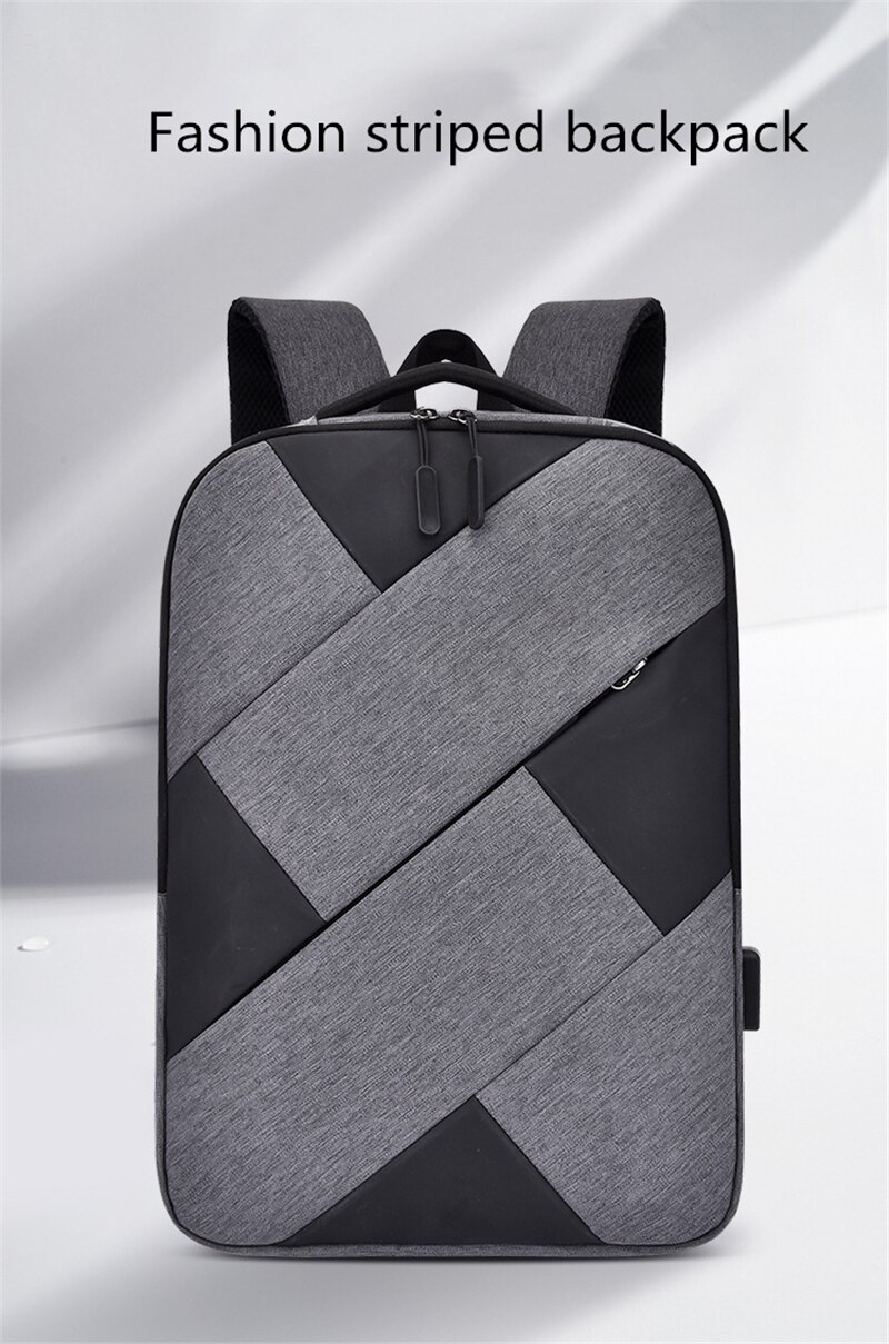 Men's Waterproof Laptop Backpack Large Capacity Business Casual Travel Backpacks Male USB Charging Fashion Teenagers School Bags