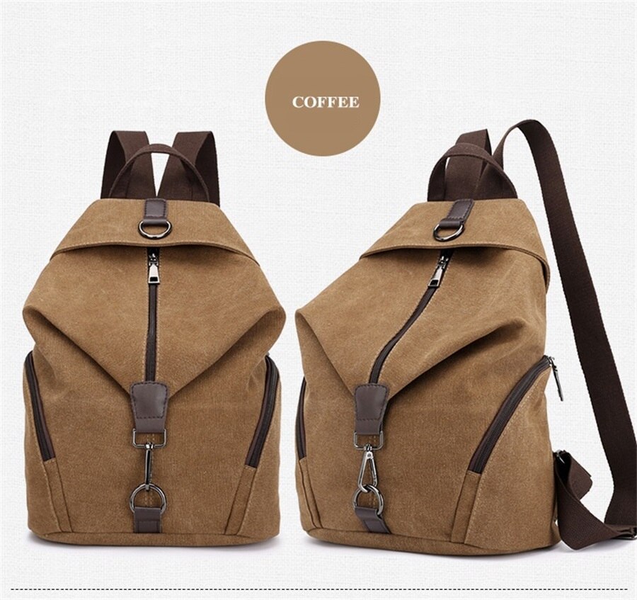 New In 2019 Korean Version Female Backpack Middle School Student Canvas Backpack Fashion Leisure Short-Distance Travel Backpack