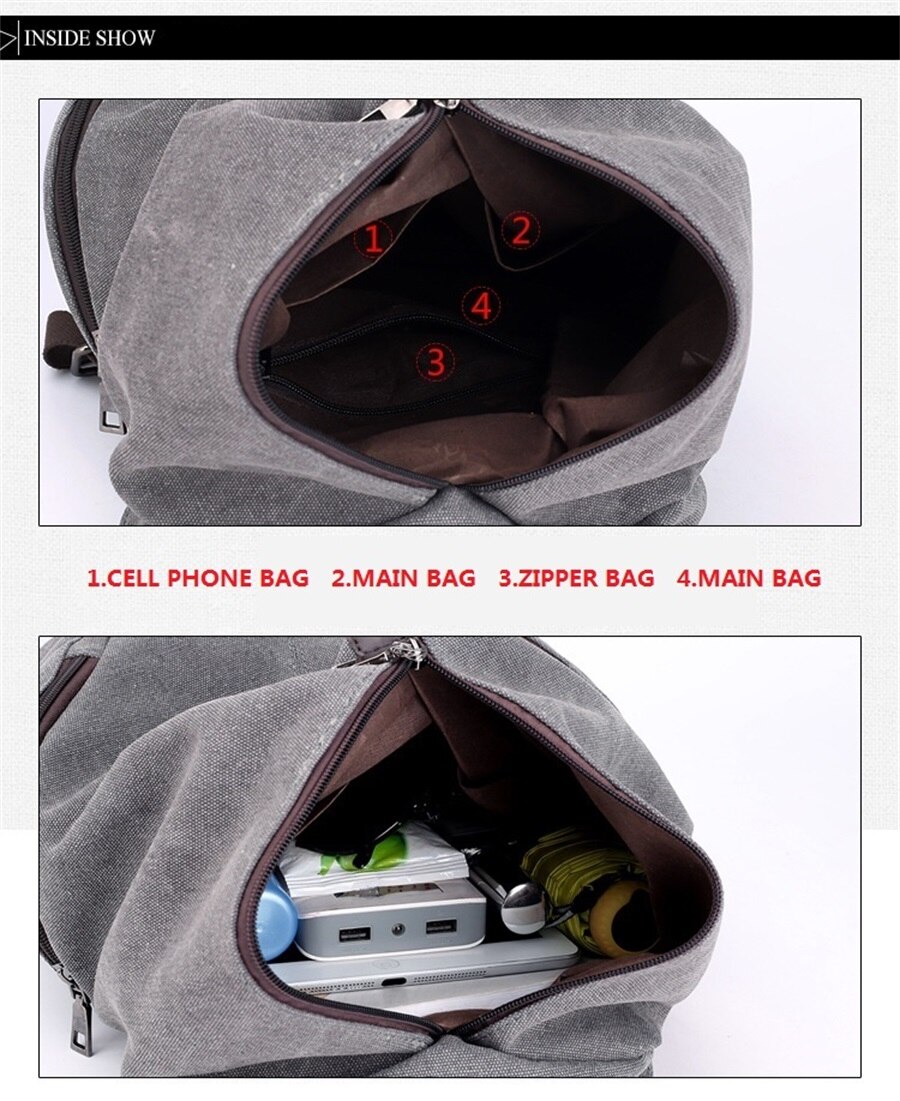 New In 2019 Korean Version Female Backpack Middle School Student Canvas Backpack Fashion Leisure Short-Distance Travel Backpack