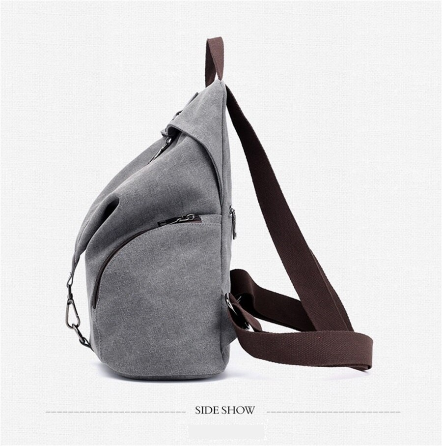 New In 2019 Korean Version Female Backpack Middle School Student Canvas Backpack Fashion Leisure Short-Distance Travel Backpack