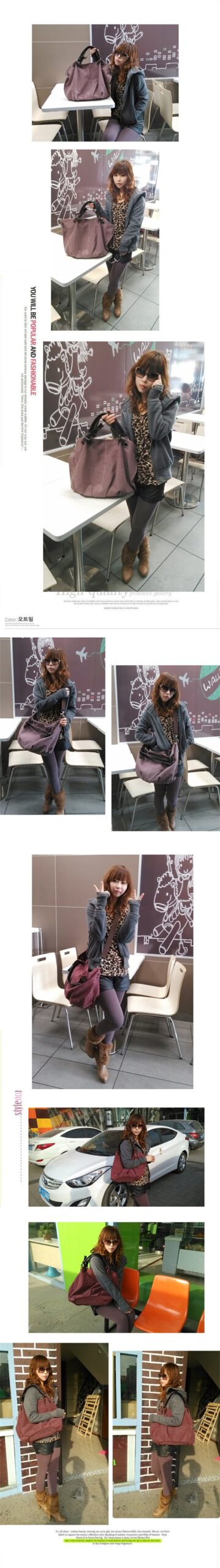 New Fashion Canvas Bag One Shoulder Crossbody Woman Bags Canvas Casual Single Shoulder Large Capacity Korean Fashion Female Bags