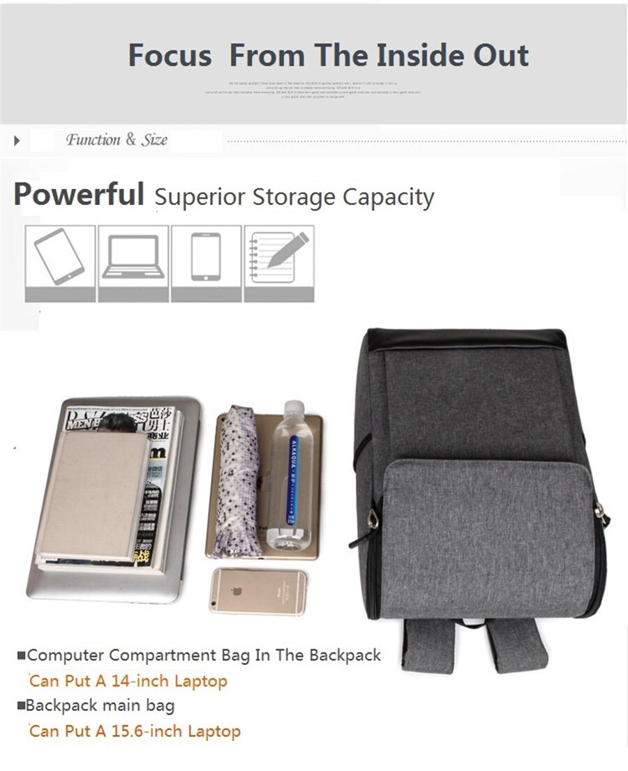 New Large Capacity Waterproof Multifunction 15.6Inch Laptop Backpack Outdoor Shoulders Office Work Men And Women Travel Backpack