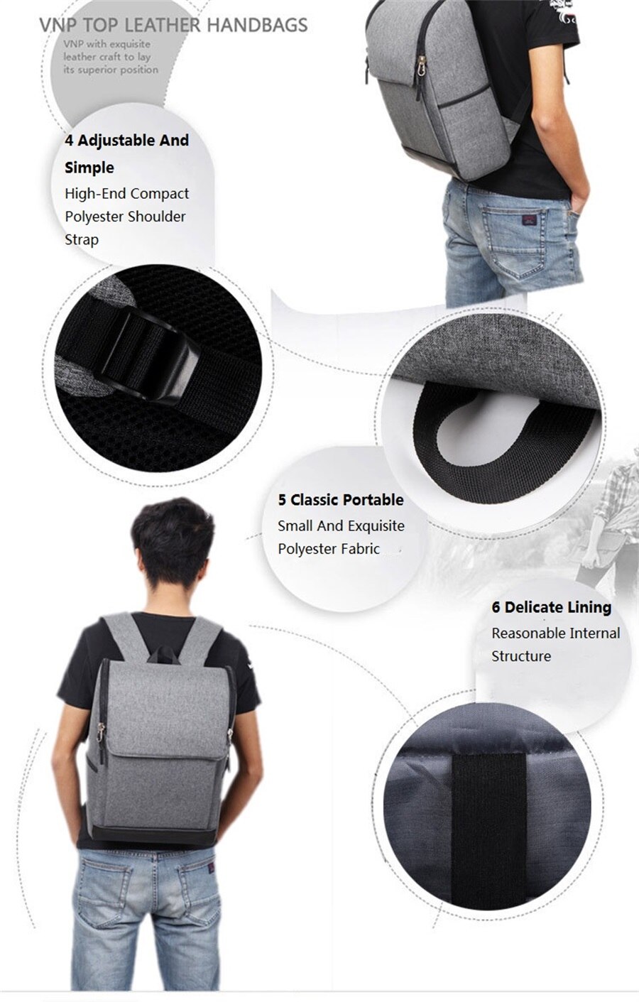 New Large Capacity Waterproof Multifunction 15.6Inch Laptop Backpack Outdoor Shoulders Office Work Men And Women Travel Backpack