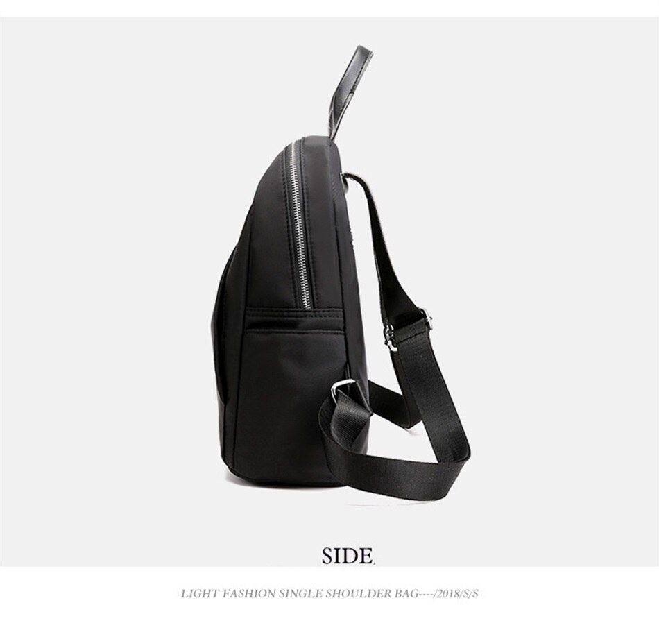 Simple Shoulders Women Bag Fashion Waterproof Nylon Cloth Shoulders Bag Korean Version Of The Wild Mini Shopping Travel Backpack